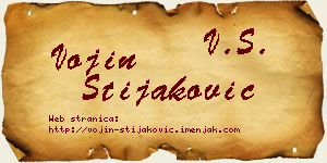 Vojin Stijaković vizit kartica